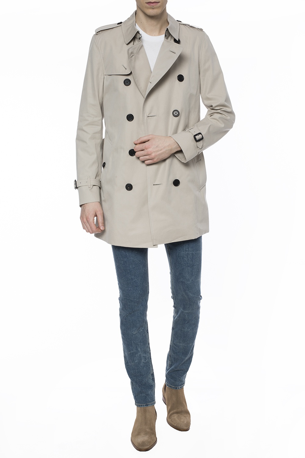 Burberry kensington store trench stone